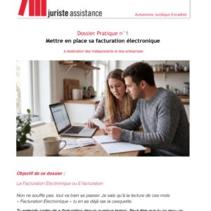 Dossier Pratique n°1 – Mettre en place sa facturation électronique