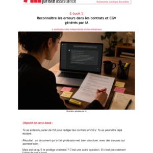 E-books 5 : Reconnaître les erreurs dans les contrats et CGV générés par IA